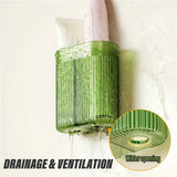 Veloura Wall Toothbrush Organiser – Modern Bathroom Storage Holder | Hygienic Space-Saving Toothbrush Rack