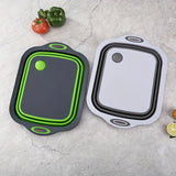 FlexiWash Foldable Multi-Purpose Basin – Portable Sink & Storage Tub | Cutting Board Function | Space-Saving Travel Design