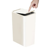 PureTouch Compact Bathroom Bin – 10L Push Lid Waste Bin | Modern Hygienic Home Design