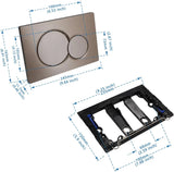 Velora Conceal Flush Button – Minimalist WC Push Plate with Premium Quiet-Flush Design