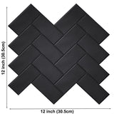 ChevronÉlite Peel & Stick Wall Tiles – Waterproof Herringbone Splashback Panels | Modern 3D Décor Finish