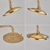 Aurevale RainSpa Shower Head – Antique Brass Gold Rainfall Shower | Luxury Wall-Mounted Bathroom Upgrade