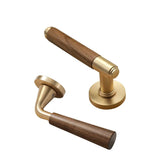 Ardenvale Walnut Door Handle Set – Quiet Interior Lock System | Vintage Wooden Lever Door Hardware