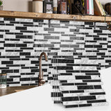 MarbleVogue Peel & Stick Tiles – Black & White Marble Wall Decals | Waterproof PVC Home Upgrade Stickers