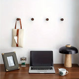 Alderé Scandinavian Wall Hook – Solid Beech & Walnut Coat Hanger | Minimalist Wooden Wall Storage