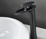 ArcticCascade Basin Mixer – White Waterfall Bathroom Faucet | Contemporary Single Lever Sink Tap