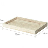 Bellaverto Beige Travertine Bathroom Accessory Set – Natural Stone Spa Collection | Luxury Marble Bathroom Décor