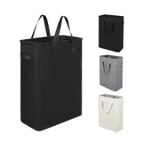 LoftCarry Oxford Laundry Basket – Foldable Fabric Hamper | Slim Space-Saving Storage Solution