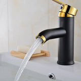 Obsidian Flow Basin Mixer – Matte Black Stainless Steel Bathroom Faucet | Modern Single Lever Sink Tap