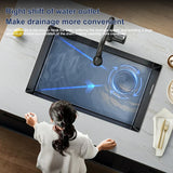 Steeluxe Honeycomb Kitchen Sink – Large Single Bowl Stainless Steel Undermount Sink | Nano-Coated Modern Kitchen Basin