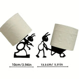 PlayPaws Toilet Roll Holder – Cute Animal Wall-Mounted Tissue Organiser | Fun Space-Saving Bathroom Décor