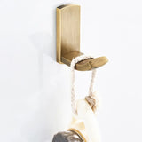 VintageForge Antique Brass Bathroom Accessory Set – 4-Piece Wall-Mounted Hardware Collection