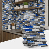 MarbleVogue Peel & Stick Tiles – Black & White Marble Wall Decals | Waterproof PVC Home Upgrade Stickers