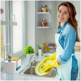 Velora Sync Sink Organiser – 5-in-1 Soap Dispenser & Kitchen Cleaning Station with Sponge Holder