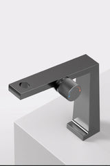 Veloura Éclat Rose Bathroom Mixer Tap – Brushed Rose Gold Basin Faucet | Elegant Single-Lever Vanity Design