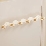Arqevia RuralHook 6-Hook Wall Rack – Rustic Aluminium Coat & Towel Hooks | Heavy-Duty Drill-Mounted Storage for Bathroom, Kitchen & Hallway