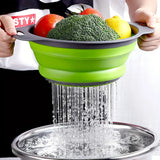 CollapsoChef Silicone Colander – Foldable Kitchen Strainer Basket | Space-Saving Food Prep Essential
