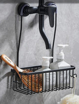 AeroVault Adhesive Shower Shelf – Rustproof Aluminium Bathroom Caddy | Drill-Free Wall Storage Basket