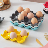 Céravie Ceramic Egg Storage Tray – Modern Refrigerator Egg Holder | Elegant Kitchen Organisation