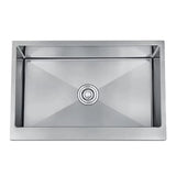 ArtisanEdge Stainless Steel Kitchen Sink – Handmade Square Basin | Commercial-Grade Modern Sink System