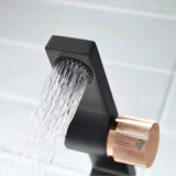 Veloura Éclat Rose Bathroom Mixer Tap – Brushed Rose Gold Basin Faucet | Elegant Single-Lever Vanity Design