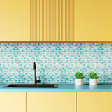 Luméra Glass Mosaic Panels – Waterproof 3D Peel & Stick Tile Decals | Luxury Kitchen & Bathroom Wall Covering