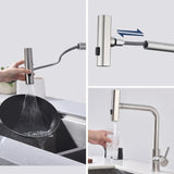 NoirSpray Pull-Down Kitchen Tap – Gunmetal Stainless Steel Mixer Faucet | 6-Function Spray & 360° Swivel