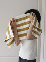 Maison Riviera Striped Cotton Towels – Luxury Hotel-Quality Bath & Beach Towel Set | Premium Jacquard Cotton