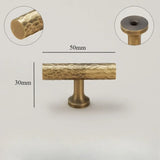 Atelier Forge Hammered Brass Handles – Vintage Bronze Cabinet Pulls | Artisan Furniture Hardware