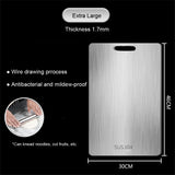 PureSteel Pro 316 Stainless Steel Cutting Board – Double-Sided Food Prep Board | Hygienic Chopping Surface | Heavy-Duty Kitchen & Dough Board