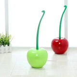 BerryBloom Designer Toilet Brush Set – Cherry-Inspired Bathroom Cleaner & Hygienic Storage Holder | Compact Modern Toilet Brush