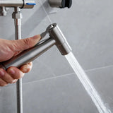 PureStream Stainless Steel Bidet Sprayer – Handheld Toilet Cleaning Spray | Hygienic Multi-Purpose Bathroom Rinse System