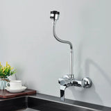FlexJet Pro Wall Kitchen Mixer – 360° Swivel Faucet with Dual Spray Modes | Flexible Stainless Steel Sink Tap