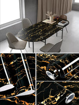 CarraraGlow Adhesive Marble Wrap – Waterproof PVC Surface Film | Luxury Peel & Stick Interior Covering