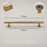 Atelier Forge Hammered Brass Handles – Vintage Bronze Cabinet Pulls | Artisan Furniture Hardware