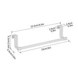 DoorNest Over-Cabinet Towel Rail – Stainless Steel Kitchen Hanging Rack | No-Drill Storage Organiser