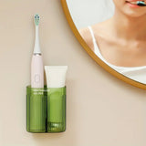 Veloura Wall Toothbrush Organiser – Modern Bathroom Storage Holder | Hygienic Space-Saving Toothbrush Rack