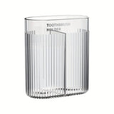 Veloura Wall Toothbrush Organiser – Modern Bathroom Storage Holder | Hygienic Space-Saving Toothbrush Rack