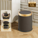 NovaTouch Soft-Close Waste Bin – Modern Push-Button Kitchen & Bathroom Rubbish Bin | Hygienic Slimline Design