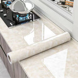 CarraraGlow Adhesive Marble Wrap – Waterproof PVC Surface Film | Luxury Peel & Stick Interior Covering