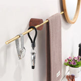 FlexRail Swing Arm Towel Holder – Aluminium Wall-Mounted Rail with Hook | Space-Saving Modern Bathroom Storage