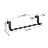 DoorNest Over-Cabinet Towel Rail – Stainless Steel Kitchen Hanging Rack | No-Drill Storage Organiser