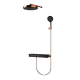 Aurelius ThermoSpa Shower System – Concealed Rainfall Thermostatic Shower Set | Luxury Gold Bathroom Upgrade