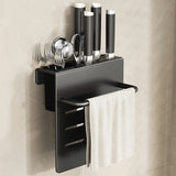 BladeNest Kitchen Organiser – Wall-Mounted Knife & Cutting Board Holder | Stainless Steel Storage Rack