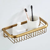 ImperialCraft Antique Brass Bathroom Hardware Set – 5-Piece Vintage Wall-Mounted Bathroom Accessory Collection