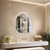 LumiAura Frameless LED Mirror – Dimmable Anti-Fog Bathroom Vanity Mirror | Touch Sensor Backlit Design