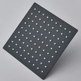 NoirFlow Square Rain Shower Head – Matte Black Stainless Steel Shower System | 360° Adjustable Luxury Rainfall Spray