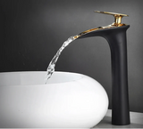 ArcticCascade Basin Mixer – White Waterfall Bathroom Faucet | Contemporary Single Lever Sink Tap