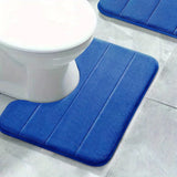 Veloura U-Shape Bathroom Mat – Ultra-Soft Non-Slip Toilet Rug | Quick-Dry Microfibre Comfort