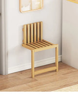 Nordhaven Folding Bamboo Wall Bench – Space-Saving Entryway Seat | Minimalist Nordic Hallway Stool